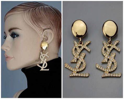 fake ysl earrings uk|ysl rhinestone earrings.